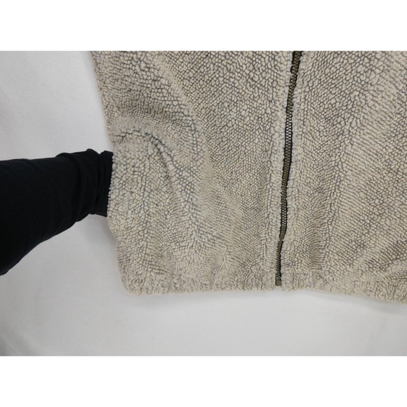 Vintage Pendleton Sherpa Vest Size S Tan Brown Full Zip Made in USA - Picture 7 of 14